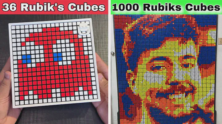 Rubik’s Cube Mosaic Art: Level 1 to 100 🤯
