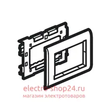 Суппорт на 4 модуля Mosaic для кабель-каналов Metra 85х50, 100х50 и 130х50 Legrand METRA 638072