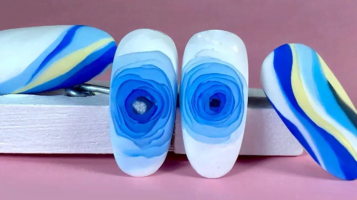 3D Roses Nail Art |3D Roses nail trend with builder gel|Mosaic Roses Nail Art|Encapsulated Roses