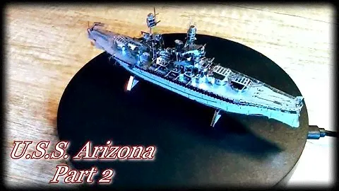 3D Metal Puzzle Model USS Arizona Battleship (part 2 - final)