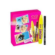 Eva Mosaic Подарочный набор (Тушь WOW + Карандаш make up eyes, черный)