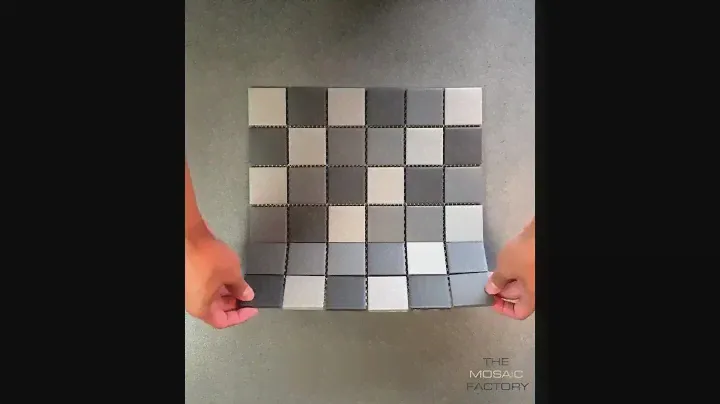 Mosaic Tiles Sheet – London Dark Grey Mix (LO10MIX1)