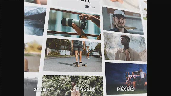 Mosaic Photo Gallery in After Effects | 100% FREE Download