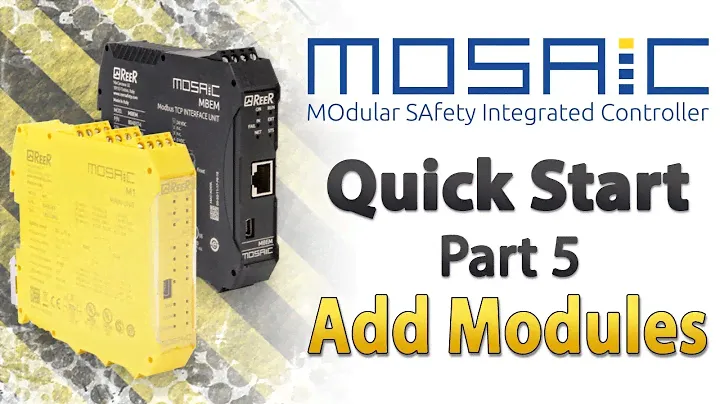 AutomationDirect's REER Mosaic Safety Controller: Quick Start Part 5 (Adding Modules)