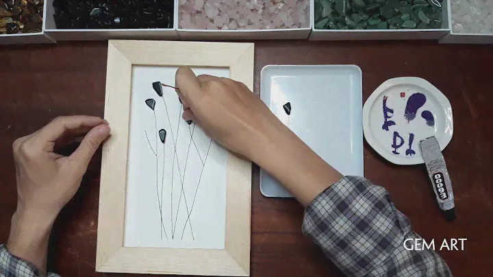 Sea Glass Art DIY Flowers With Rose Quartz and Tektite