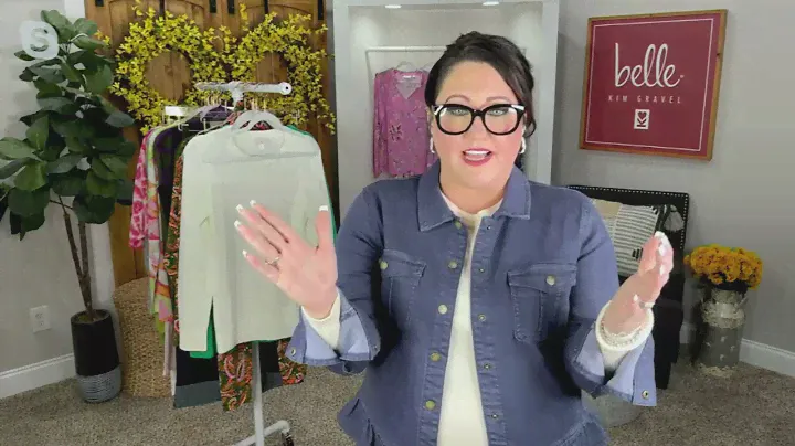 Belle Boho by Kim Gravel Vintage Style Ruffle Hem JAcket on QVC