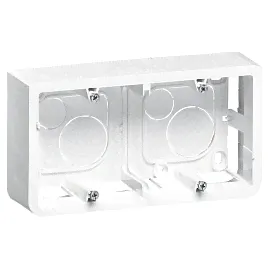Legrand Mosaic Коробка накладная монтажная для суппорта Кат. № 0 802 52 гл. 40 мм 4/5 или 2x2 модуля гориз. монтаж