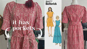 My Christmas Dress Has Pockets! 💃🏾 Butterick B6677